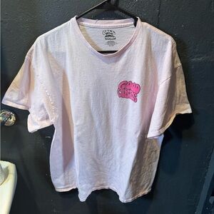 Men’s Call Your Mother Pink Short Sleeve Tee with Graphic Accent